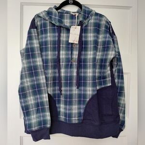 Hem & Thread Navy and Forest Plaid Shirt